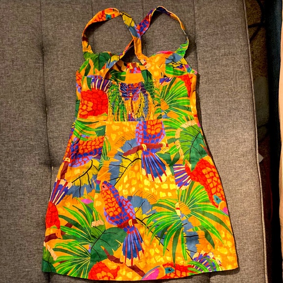 Farm Rio linen dress, size small,Brazilian brand - Picture 3 of 5